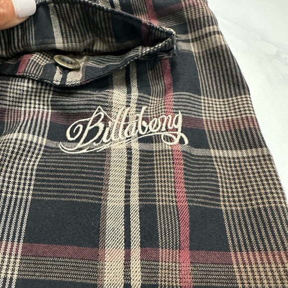 Billabong Brown and Black Flat Front Shorts - Picture 6 of 6